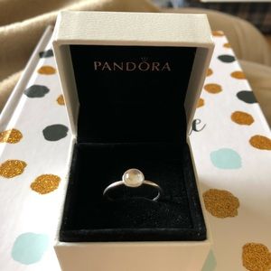 • PANDORA • poetic droplet ring, size 8.5.